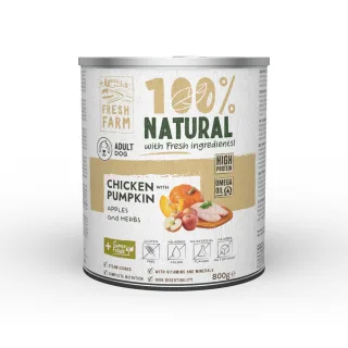 Fresh Farm Coarse pate with chicken, pumpkin, apples and herbs 800 gr