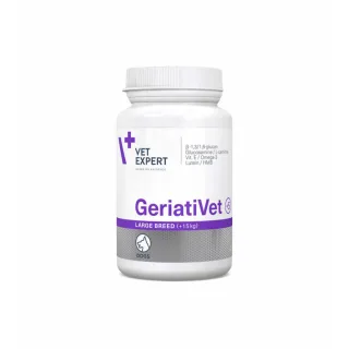 Supliment pentru caini in varsta Vet Expert GeriatiVet Dog Large Breed, 45 tablete