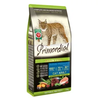 Primordial GF Holistic Cat Adult cu Somon si Ton, 6 kg