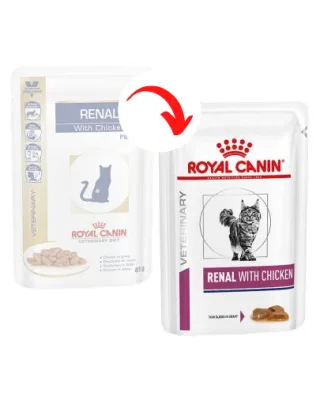 ROYAL CANIN Renal Feline hrana umeda dietetica pentru pisici cu insuficienta renala cronica, cu pui 24 x 85 g