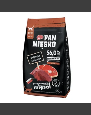 PAN MIĘSKO Sac de hrană pentru pisici, vită cu căprioară M 2x10 kg