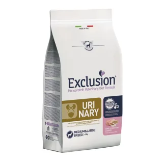 EXCLUSION Monoprotein Veterinary Diet Formula Urinary, M-XL, Porc, dietă veterinară, hrană uscată monoproteică câini, sistem urinar, 12kg
