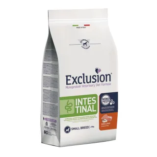 EXCLUSION Monoprotein VD Intestinal Small, XS-S, Porc și Orez, dietă veterinară, hrană uscată câini, sistem digestiv, 7kg