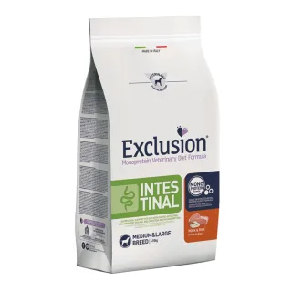 EXCLUSION Monoprotein VD Intestinal Medium&Large M-XL, Porc și Orez, dietă veterinară, hrană uscată câini, sistem digestiv, 2kg