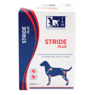 TRM Stride Plus, supliment sistem articular câini, suspensie orală TRM Stride Plus, XS-XL, supliment sistem articular câini, flacon, 200ml suspensie orală