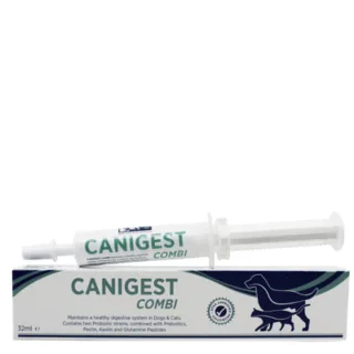 TRM Canigest Combi, supliment sistem digestiv & probiotice câini, suspensie orală TRM Canigest Combi, XS-XL, supliment sistem digestiv & probiotice câini și pisici, flacon, 32ml suspensie orală