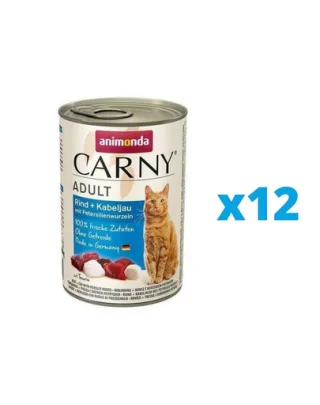 ANIMONDA Carny vita, cod, pastarnac pachete hrana umeda pisica 12 x 400 g