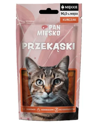 PAN MIĘSKO Gustare cu pui pentru pisici 50 g