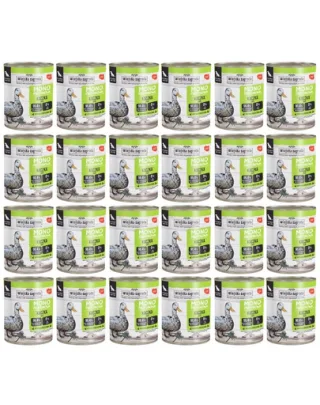 WIEJSKA ZAGRODA Hrana umedă monoproteică cu rață pentru câini 24x800 g