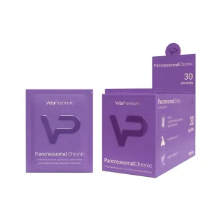 Vetapro Pro Pancreosomal Chronic, Supliment Enzime Pancreatice, pudra, 30x3 g