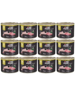 PAN MIĘSKO Hrană umedă pentru pisici cu curcan și gâscă 12x200 g