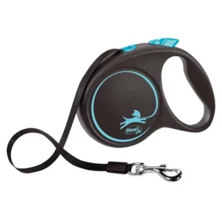 Lesa caini, Flexi, pana la 50 kg, L, 5 m, albastru