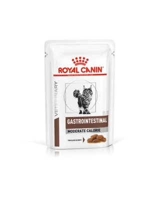 ROYAL CANIN Cat Gastro Intestinal Moderate Calorie 12 x 85 g hrana umeda dietetica pentru pisici cu tulburari gastrointestinale, cu tendinta de ingrasare