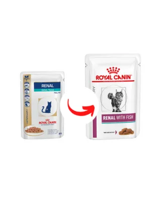 ROYAL CANIN Renal Feline Fish hrana umeda dietetica pentru pisici cu insuficienta renala cronica, cu peste 24 x 85 g