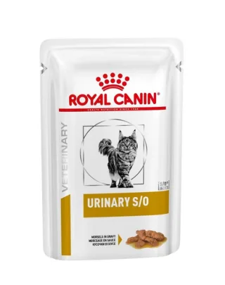 ROYAL CANIN Veterinary Diet Feline Urinary S/O 24x85 g hrană umedă pentru pisici adulte cu tulburări ale tractului urinar inferior