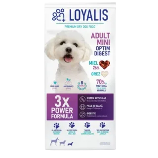 Hrana uscata pentru caini Loyalis Mini Adult cu miel 3 kg