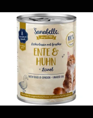 SANABELLE Duck&amp;Chicken 400 g hrana umeda pisica, pate cu pui si rata