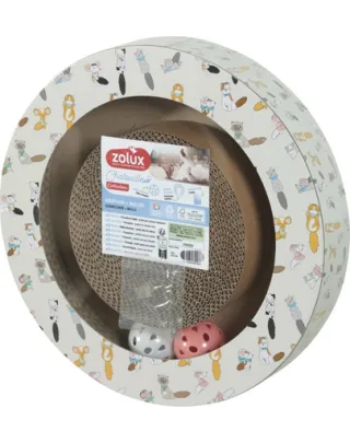 ZOLUX post zgâriere pisici rotund CHATOUILLE cu bile și catnip