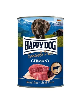 HAPPY DOG Sensible Pure Germany Vită 400 g hrană umedă pentru câini