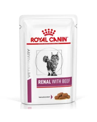 ROYAL CANIN Renal Feline cu vita 12 x 85 g hrana umeda dietetica pentru pisici cu insuficienta renala cronica