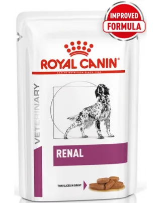 ROYAL CANIN Veterinary Diet Canine Renal hrana umeda pentru cainii cu insuficienta renala cronica 4x12x100g