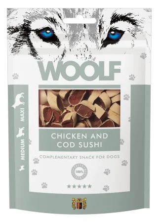 WOOLF DOG SNACKS Chicken and Cod Sushi 100g