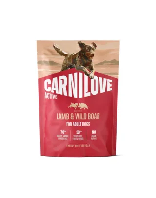 Hrană câini activi 1,5 kg CARNILOVE Active Dog Lamb and Wild Boar Adult 1,5 kg miel și mistreț