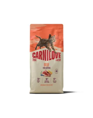 CARNILOVE True Fresh Cat Beef Kittens 6 kg hrană pisoi, cu vită
