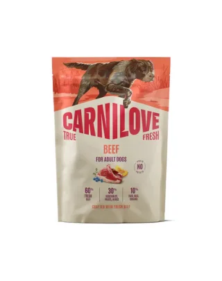 CARNILOVE True Fresh Dog Beef Adult 1,5 kg hrană câini cu vită