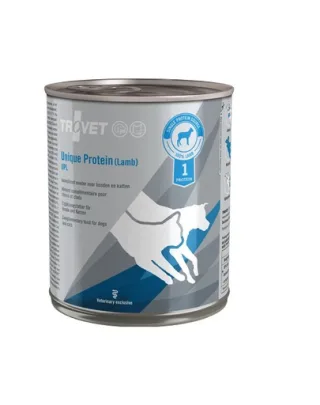 TROVET Unique Protein Lamb UPL dieta veterinara cu miel 12x800 g caini si pisici
