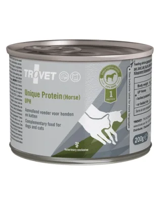TROVET Unique Protein Horse UPH pentru caini si pisici 200 g monoproteica, carne de cal