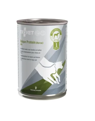TROVET Unique Protein Horse UPH hrana cu o singura proteina 6x400 g pentru caini si pisici, cal