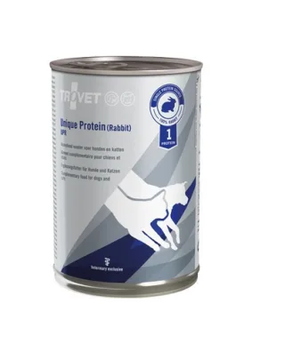 TROVET Unique Protein Rabbit UPH hrana monoproteica 6x400 g caini si pisici, cu iepure