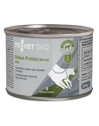 TROVET Unique Protein Horse UPH hrana umeda caini si pisici 12x200 g carne de cal