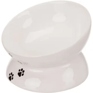 Castron ceramic pentru pisici Trixie Alb 0,15L   13 cm