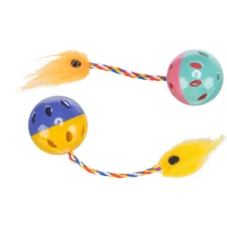 Jucarie pentru pisici Trixie Minge  Coada 2 buc   set