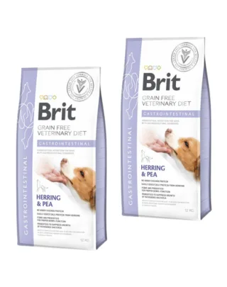 BRIT Veterinary Diets Dog Gastointestinal 2 x 12 kg hrană câini