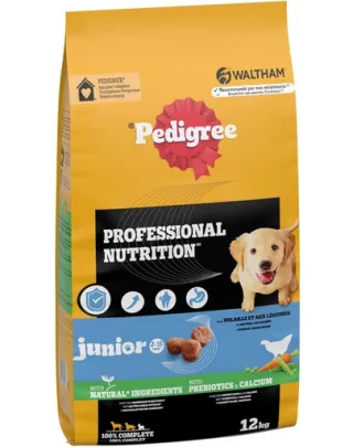 PEDIGREE Professional Nutrition Junior 2 x 12 kg mâncare căței rase medii și mari