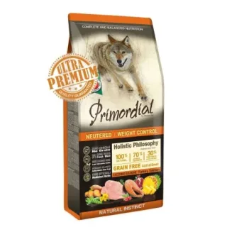 Hrana uscata pentru caini Primordial Grain-Free cu curcan  somon 12 kg