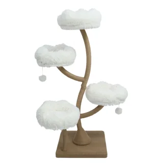 Ansamblu de joaca pisici, Meraki Home, Daisy Canopy, 58 x 58 x 162 cm