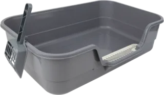 Pawise LG Low Entry Litieră pentru pisici: 60x43x16 cm