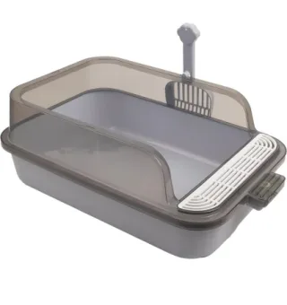 Pawise No Mass Litieră pentru pisici: margini înalte, grilă frontală