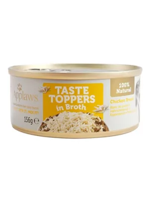 APPLAWS Taste Toppers Piept de pui în supă hrană complementară pentru câini 156 g