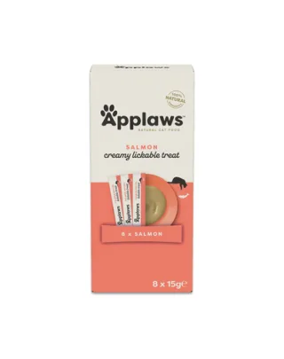 APPLAWS Cat Multipack Gustări cremoase cu aromă de somon pentru pisici 32 x 15 g