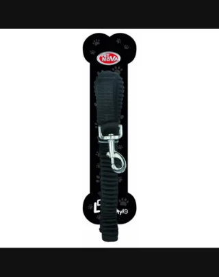 PET NOVA Lesa caini elastica BUNGEE 120-180cm/2.5 cm negru