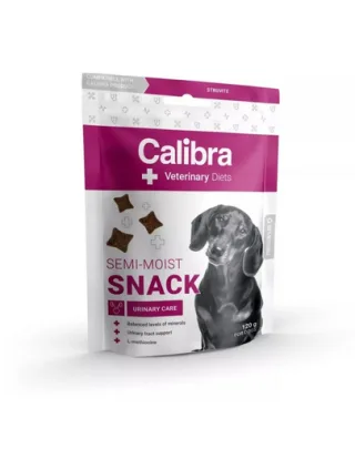 CALIBRA Veterinary Diet Semi-moist Snack Urinary Care 120 g snack functional semiumed, pentru caini adulti cu probleme ale tractului urinar