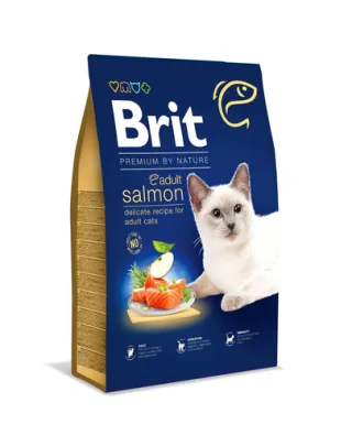 BRIT Cat Premium by Nature Adult salmon Hrana uscata pentru pisici adulte, cu somon 8 kg