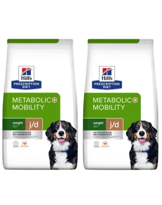 HILL'S Prescription Diet Canine Metabolic + Mobility 24 kg (2 x 12 kg) hrana uscata pentru caini