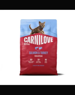 Hrană pisoi CARNILOVE Active cu somon și curcan 2 kg