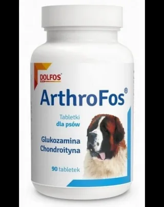 Supliment pentru articulații câini DOLFOS ArthroFos 60 tablete cu glucozamină și condroitină